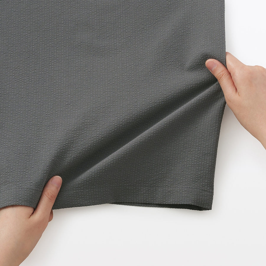 W's Breathable seersucker Salopette Dark greyXS