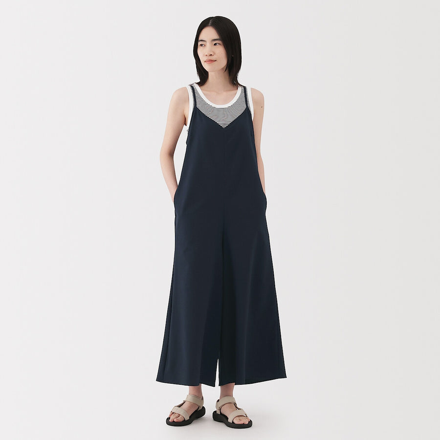 W's Breathable seersucker Salopette Dark greyXS