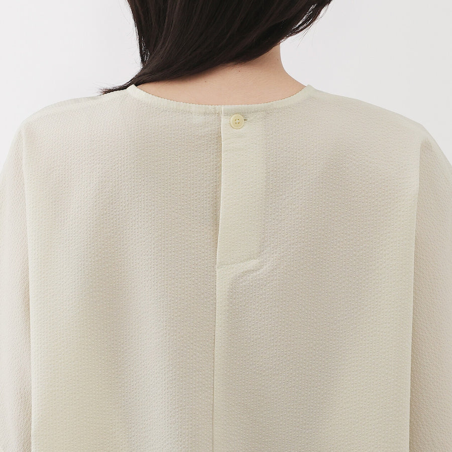 W's Breathable seersucker S/S blouse (OS) Dark greyXS