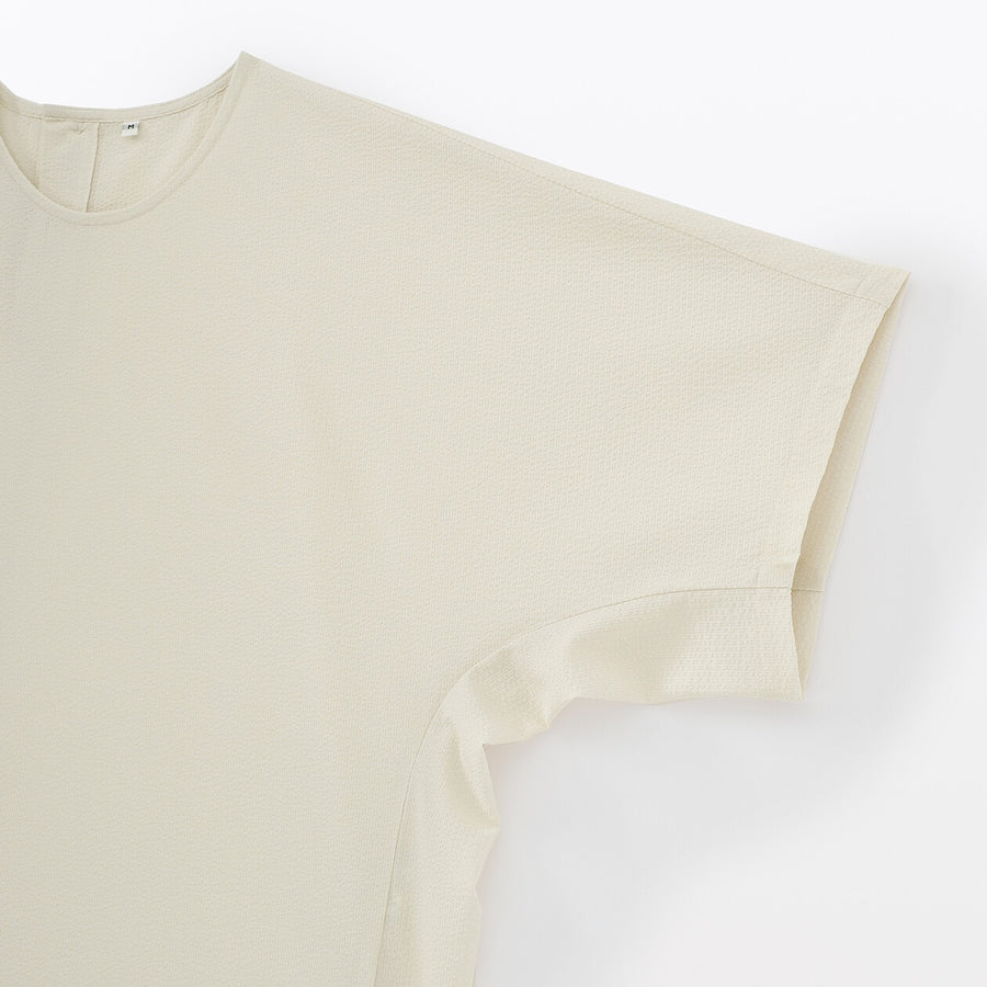 W's Breathable seersucker S/S blouse (OS) Dark greyXS