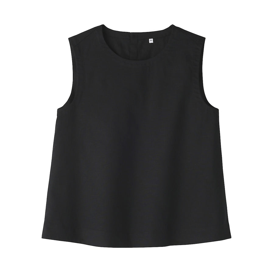 W's Hemp cotton Sleeveless blouse(OS) WhiteXS