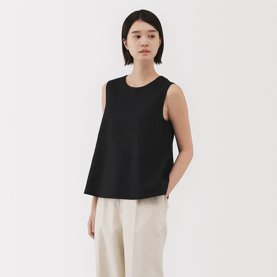 W's Hemp cotton Sleeveless blouse(OS) WhiteXS