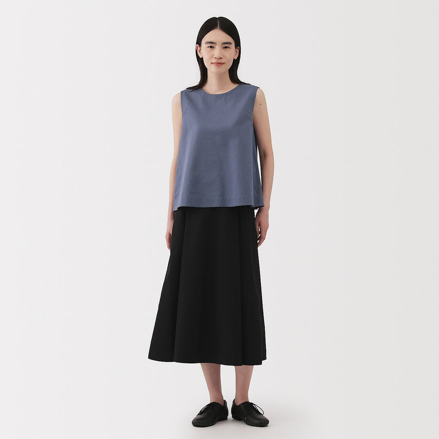 W's Hemp cotton Sleeveless blouse(OS) WhiteXS