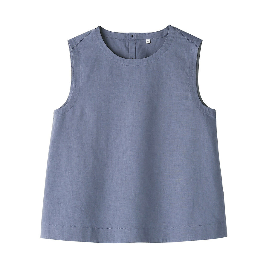 W's Hemp cotton Sleeveless blouse(OS) WhiteXS