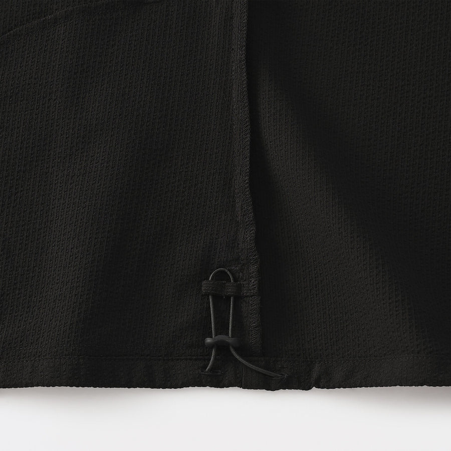 W's Breathable seersucker Shirt jacket BlackXS