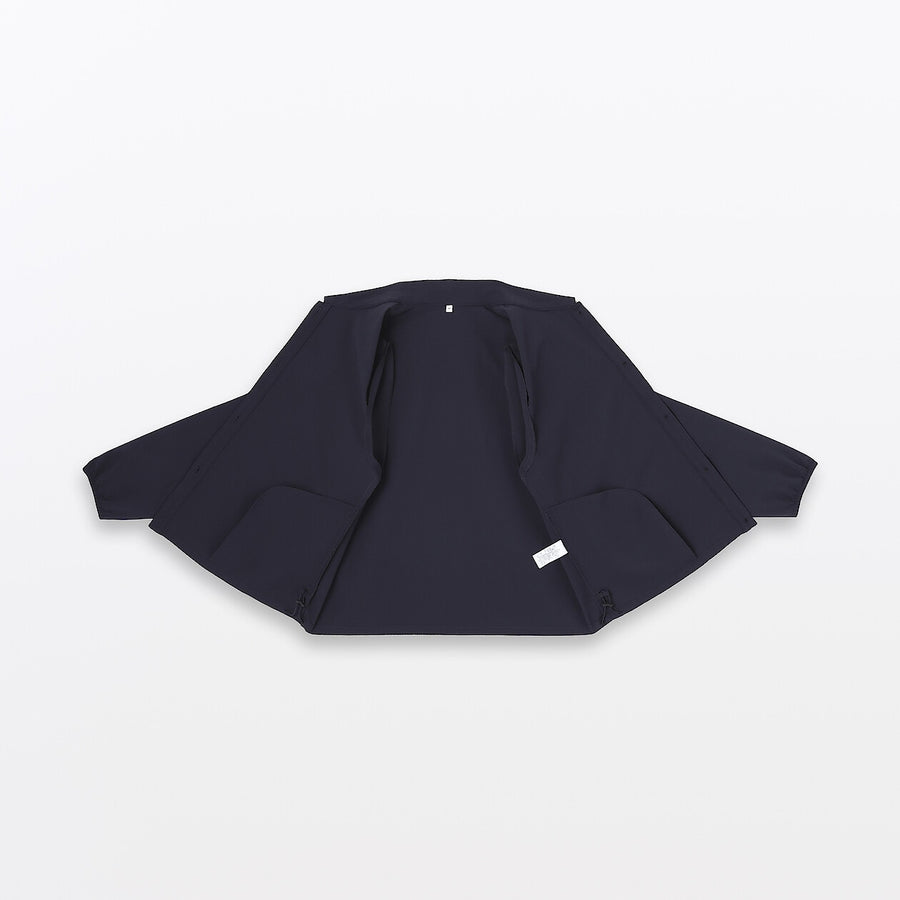 W's Breathable seersucker Shirt jacket BlackXS