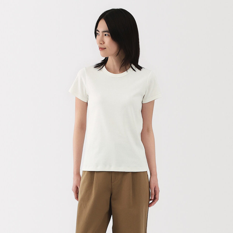 W's Cool touch anti-sweat stain crewneck SS T-shirtWhiteXS