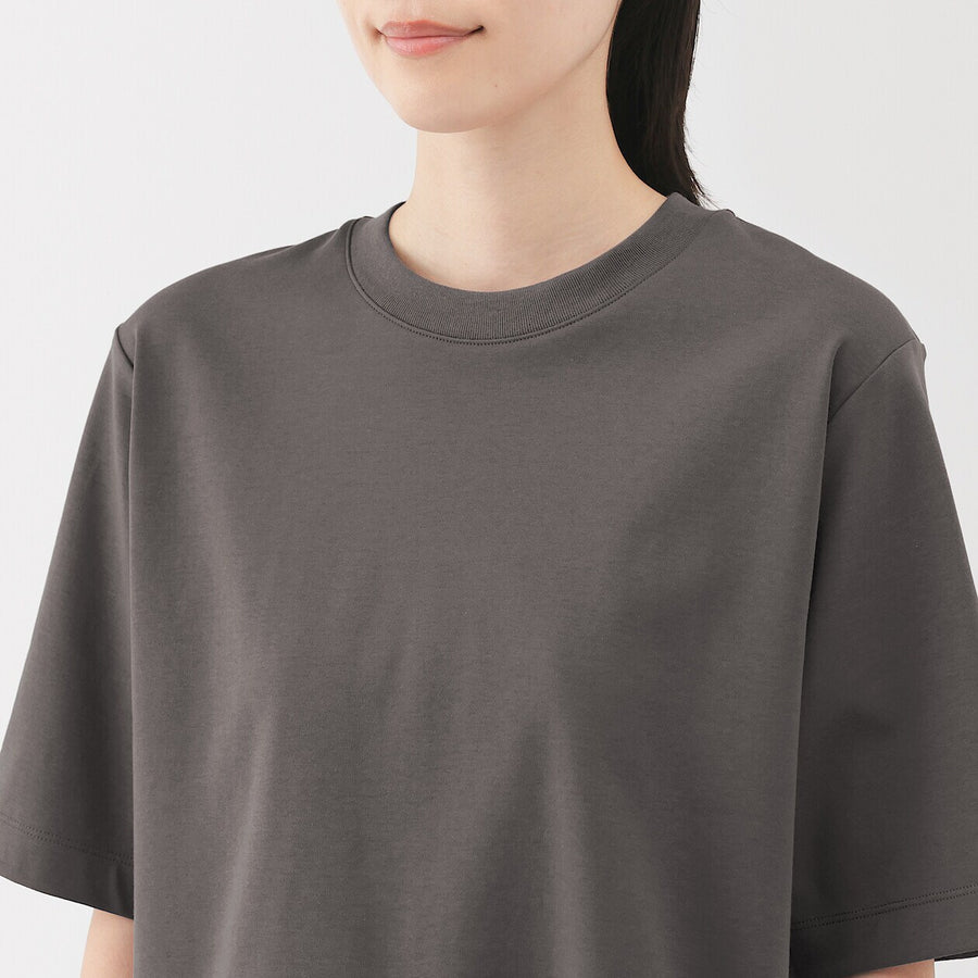 W's Cool touch crew neck wide-fit S/Slv T-shirt WhiteXS