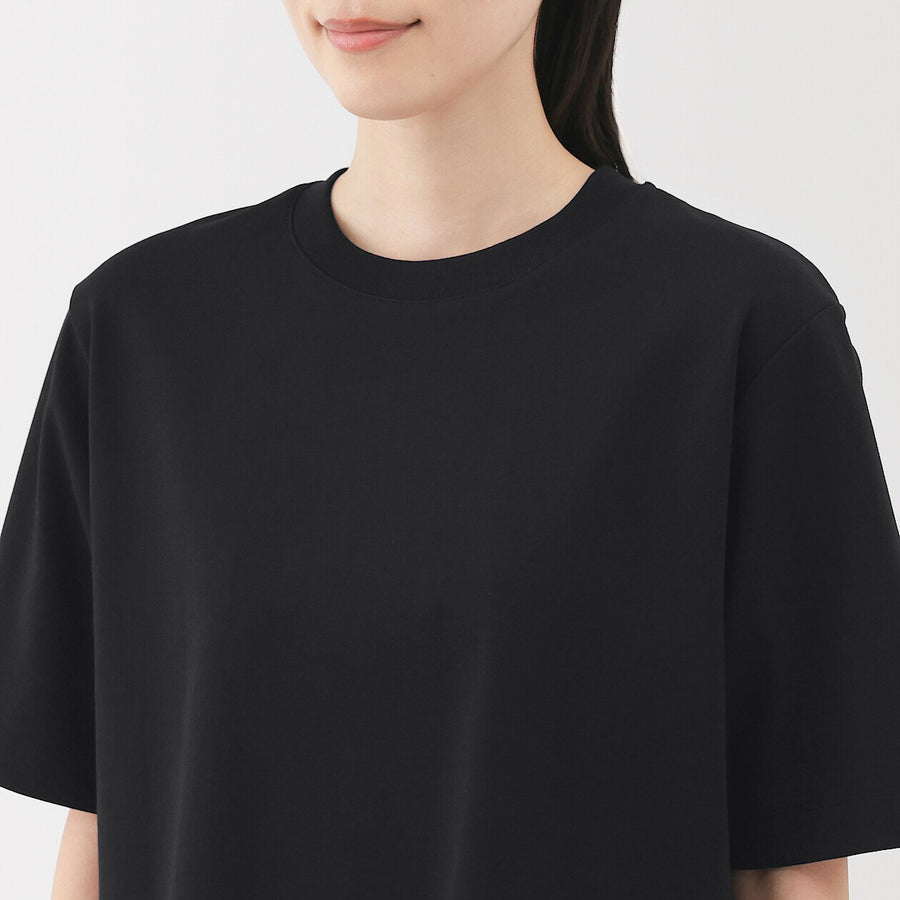 W's Cool touch crew neck wide-fit S/Slv T-shirt WhiteXS