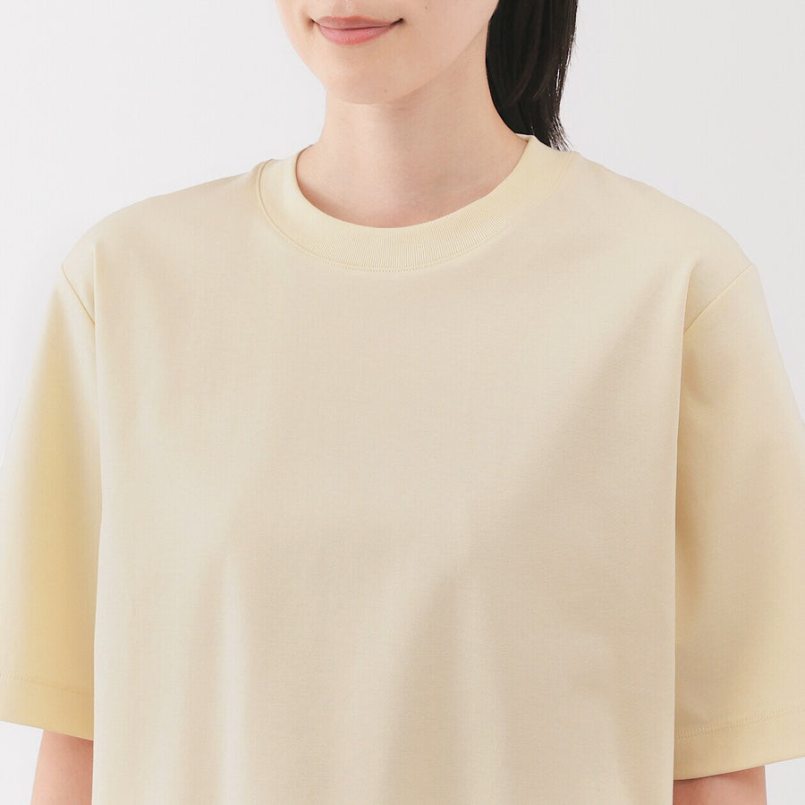 W's Cool touch crew neck wide-fit S/Slv T-shirt WhiteXS