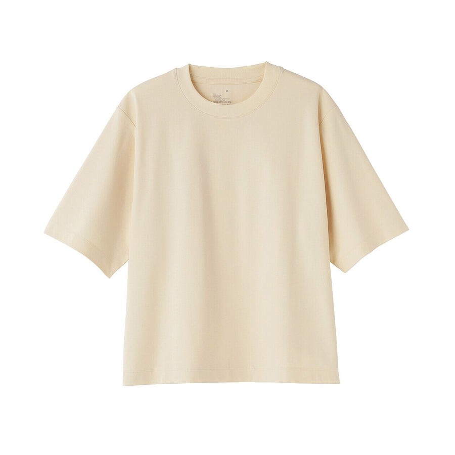 W's Cool touch crew neck wide-fit S/Slv T-shirt WhiteXS