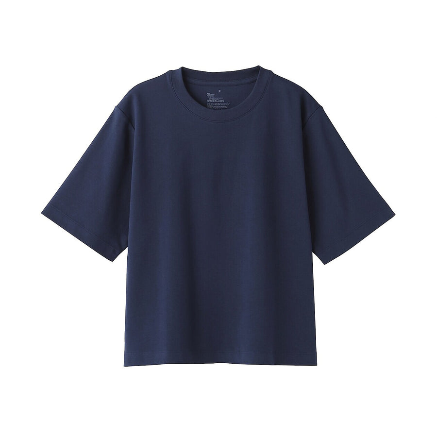 W's Cool touch crew neck wide-fit S/Slv T-shirt WhiteXS