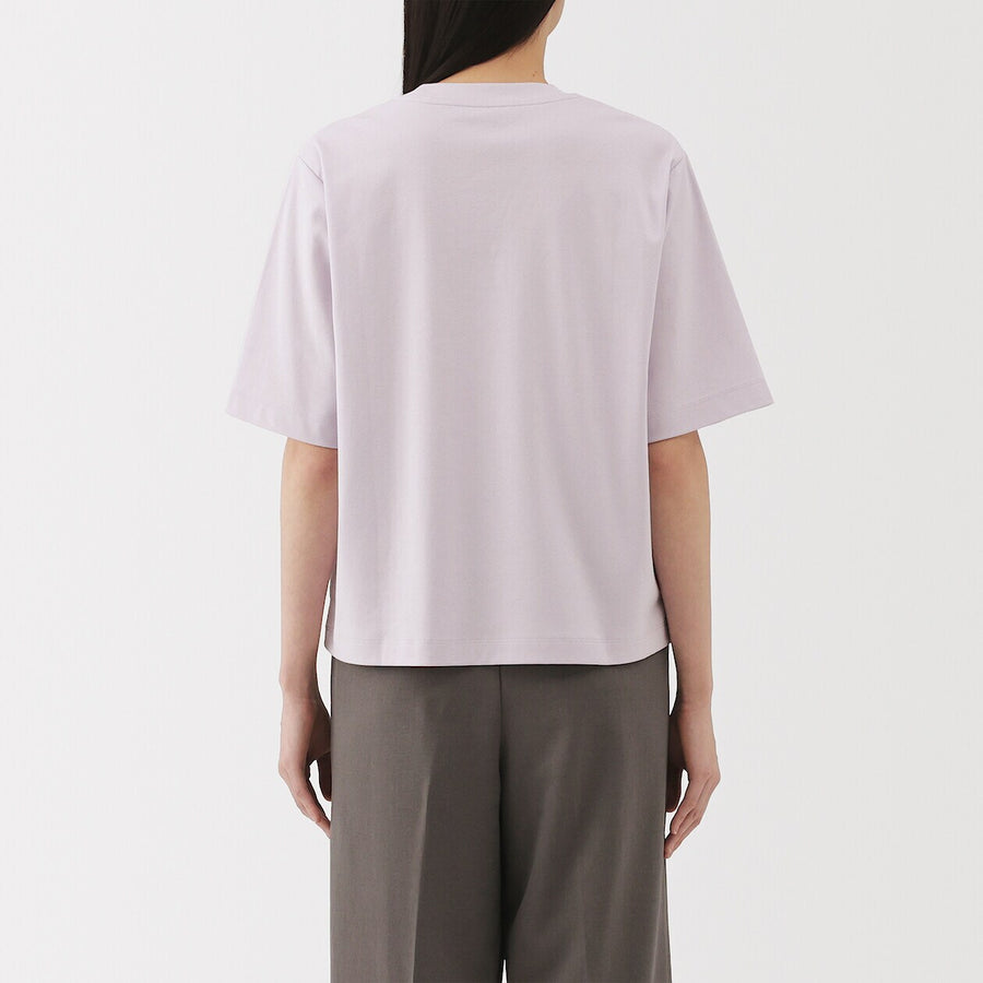 W's Cool touch crew neck wide-fit S/Slv T-shirt WhiteXS