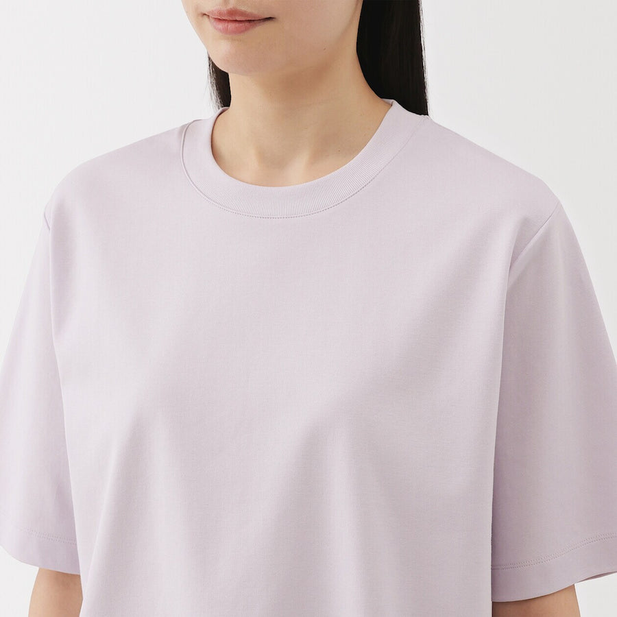 W's Cool touch crew neck wide-fit S/Slv T-shirt WhiteXS