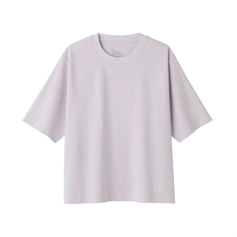 W's Cool touch crew neck wide-fit S/Slv T-shirt WhiteXS