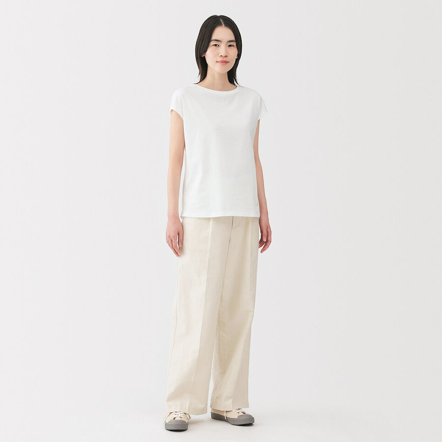 W's Jersey french sleeve T-shirt WhiteXS