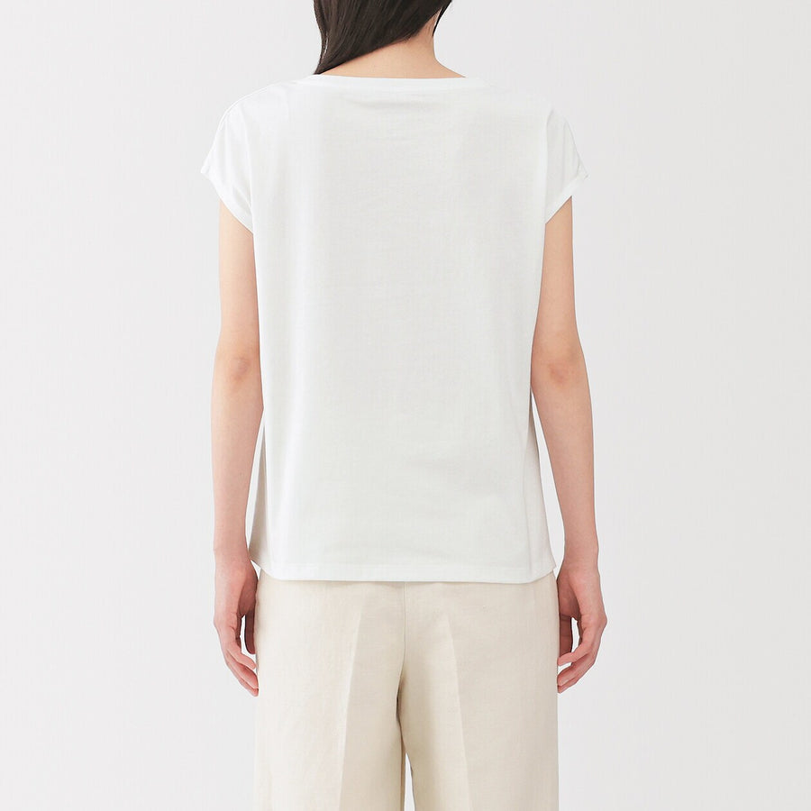 W's Jersey french sleeve T-shirt WhiteXS