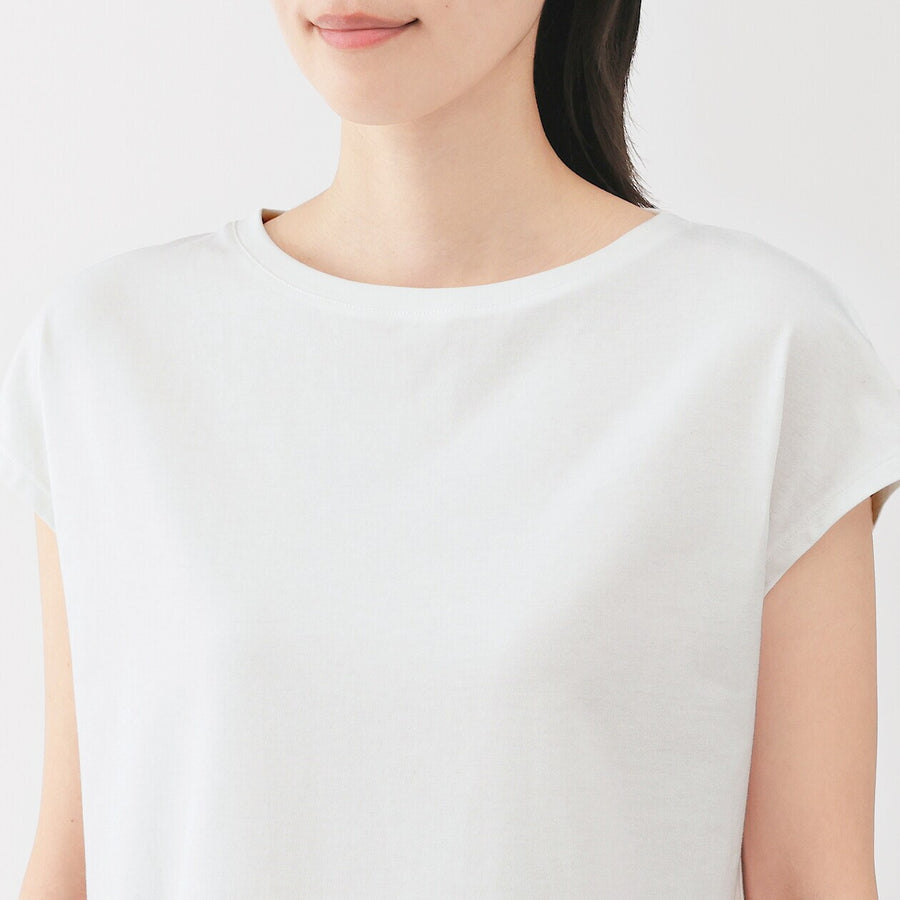 W's Jersey french sleeve T-shirt WhiteXS