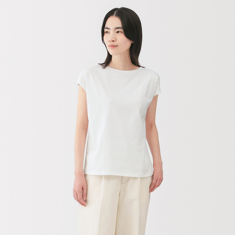 W's Jersey french sleeve T-shirt WhiteXS