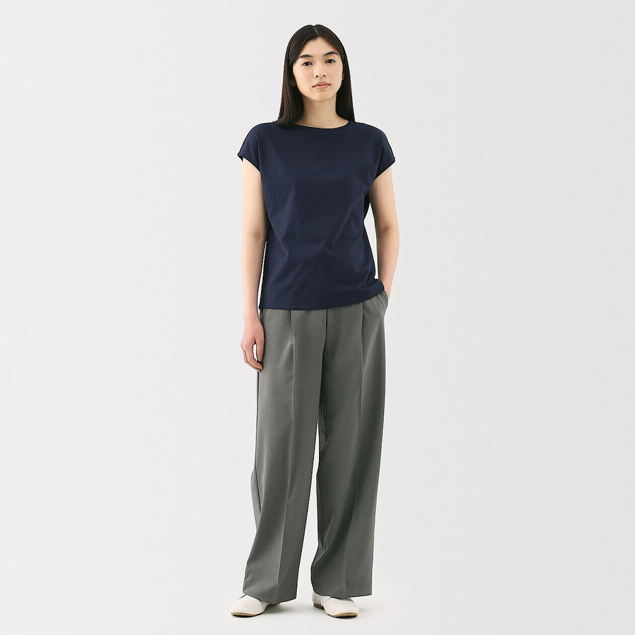 W's Jersey french sleeve T-shirt WhiteXS