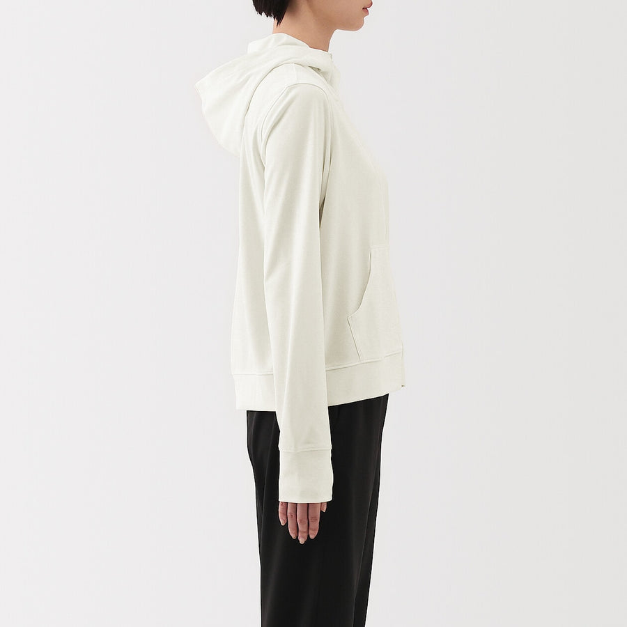 W's UV protection quick dry zip up hoodieOff WhiteXS