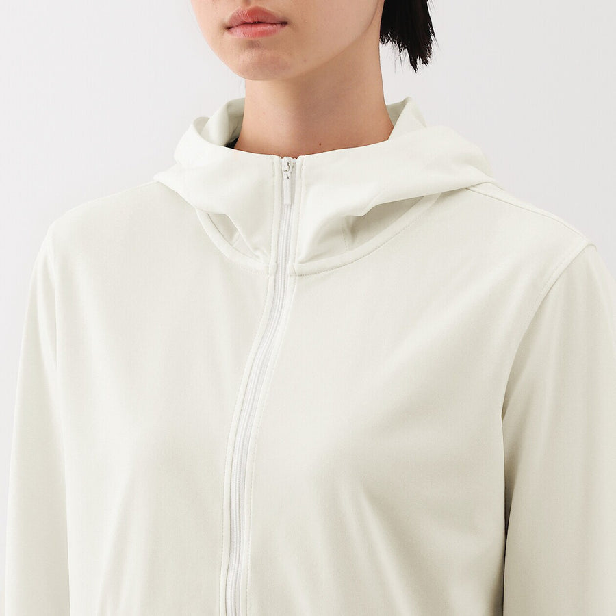 W's UV protection quick dry zip up hoodieOff WhiteXS