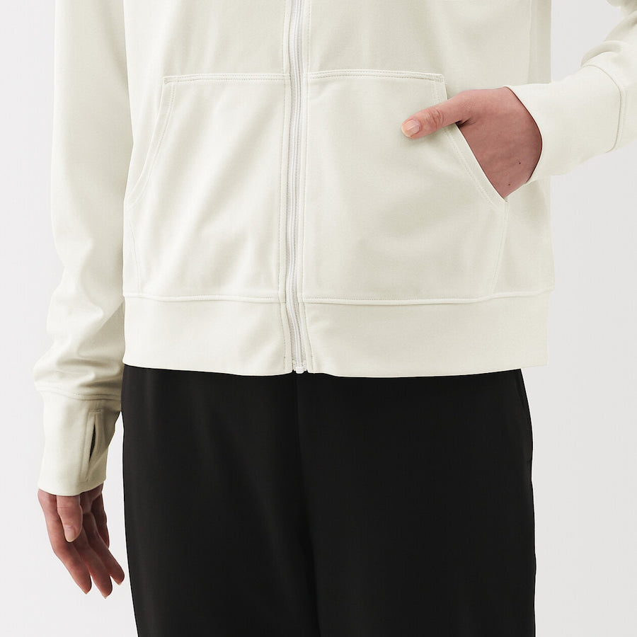 W's UV protection quick dry zip up hoodieOff WhiteXS