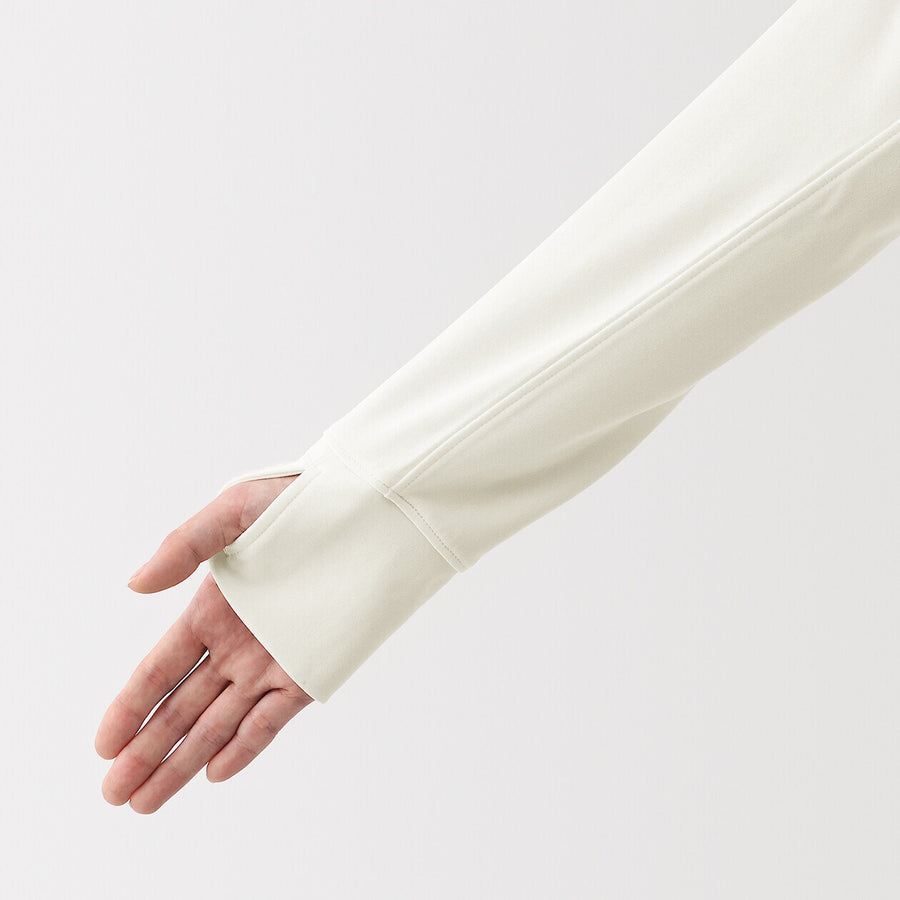 W's UV protection quick dry zip up hoodieOff WhiteXS