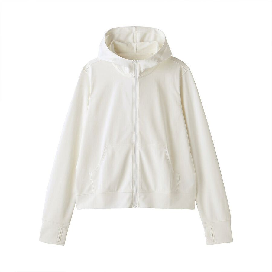 W's UV protection quick dry zip up hoodieOff WhiteXS