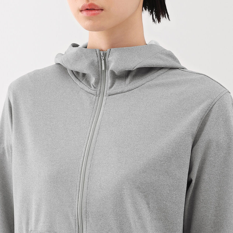 W's UV protection quick dry zip up hoodieOff WhiteXS
