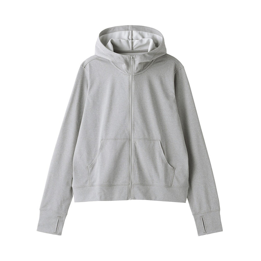 W's UV protection quick dry zip up hoodieOff WhiteXS