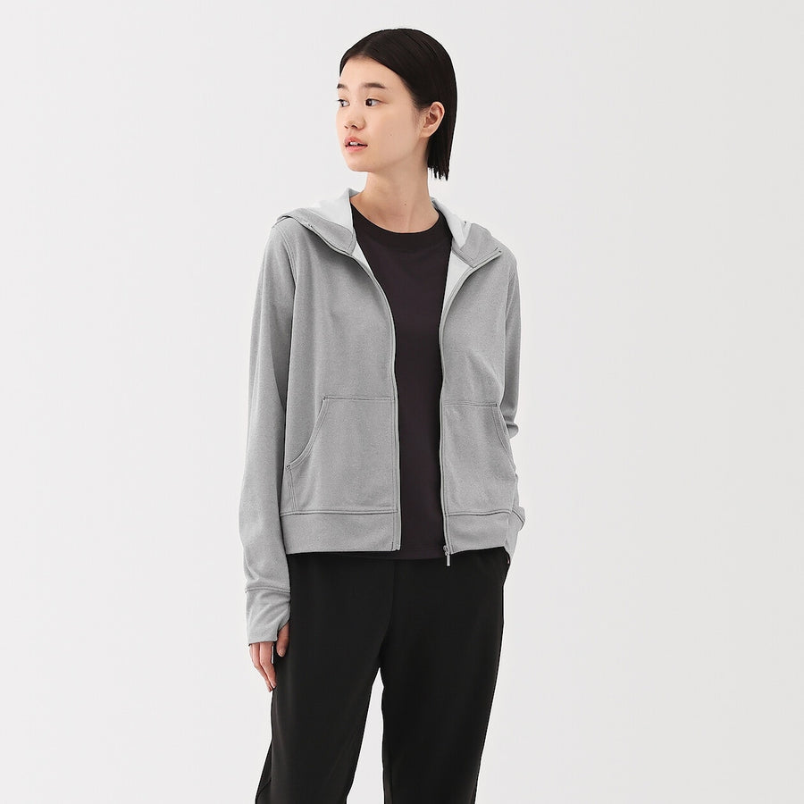 W's UV protection quick dry zip up hoodieOff WhiteXS