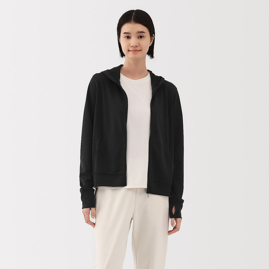 W's UV protection quick dry zip up hoodieOff WhiteXS