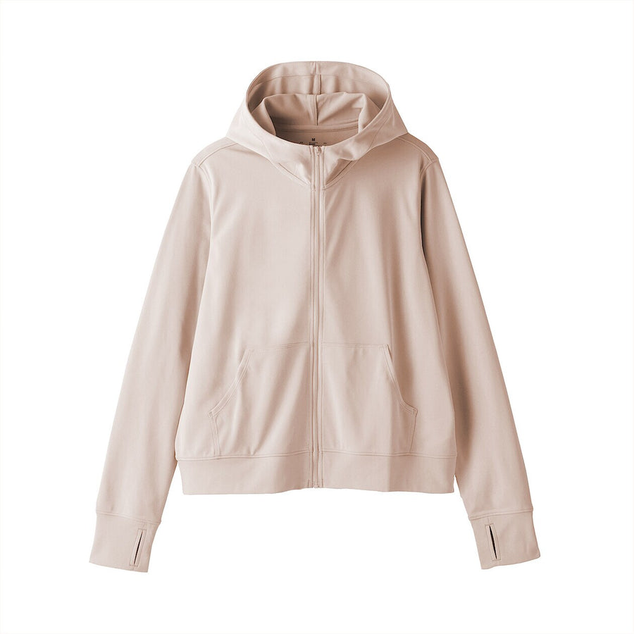 W's UV protection quick dry zip up hoodieOff WhiteXS