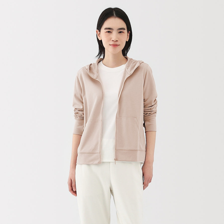 W's UV protection quick dry zip up hoodieOff WhiteXS
