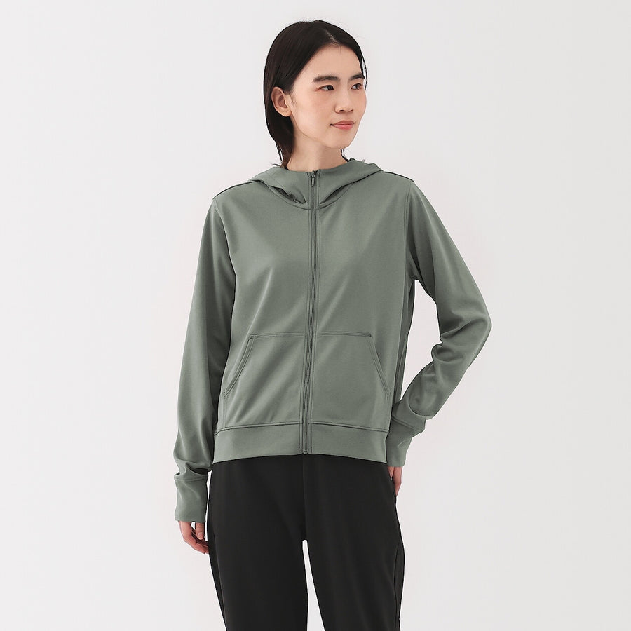 W's UV protection quick dry zip up hoodieOff WhiteXS