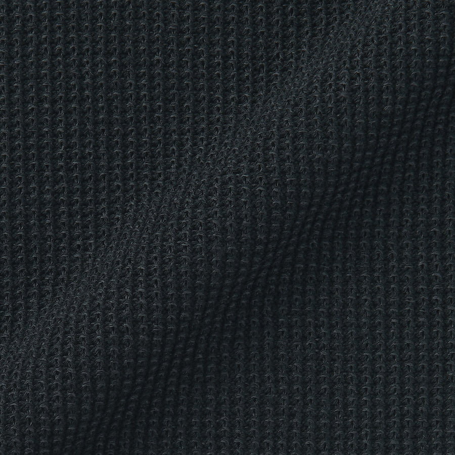 Men's washi blended knit long sleeve pull over BlackS