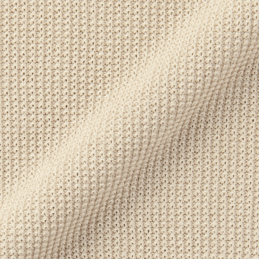 Men's washi blended knit long sleeve pull over BlackS