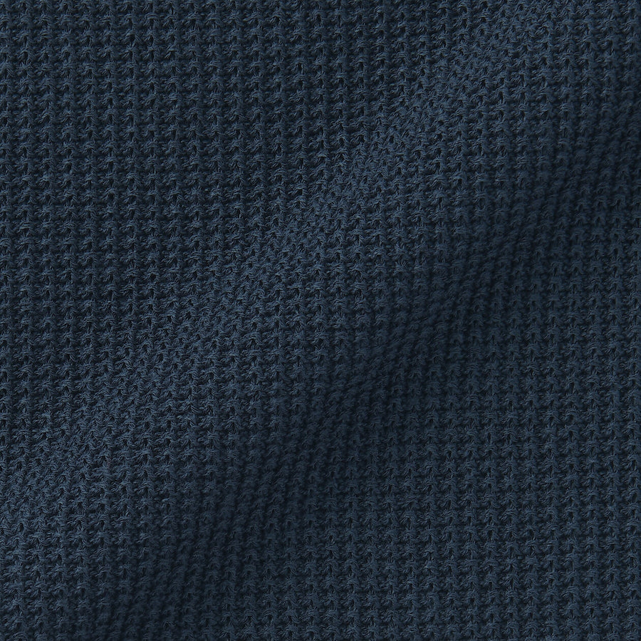 Men's washi blended knit long sleeve pull over BlackS