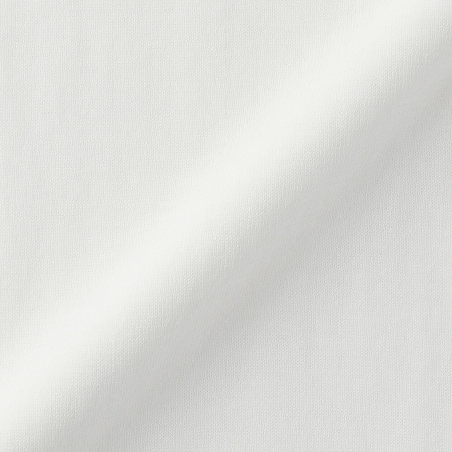 M's cotton high gauge knit short sleeve pull overOff WhiteS