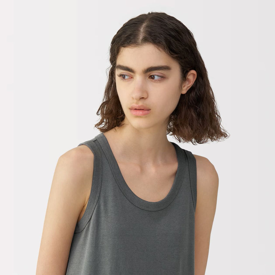 MUJI Labo Linen Blend Sleeveless Dress