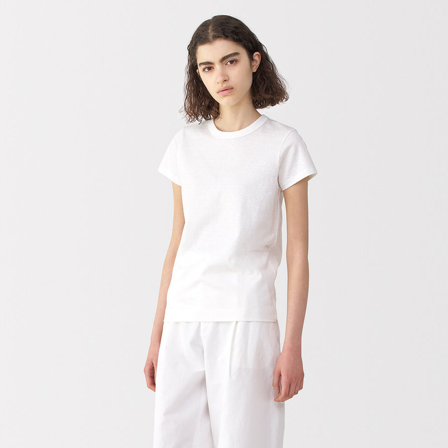 MUJI Labo Linen Blend Short Sleeve T-Shirt