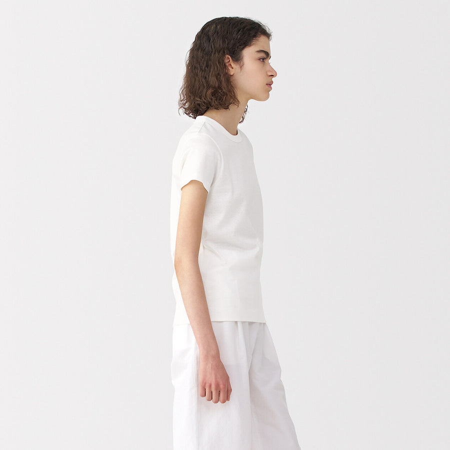 MUJI Labo Linen Blend Short Sleeve T-Shirt