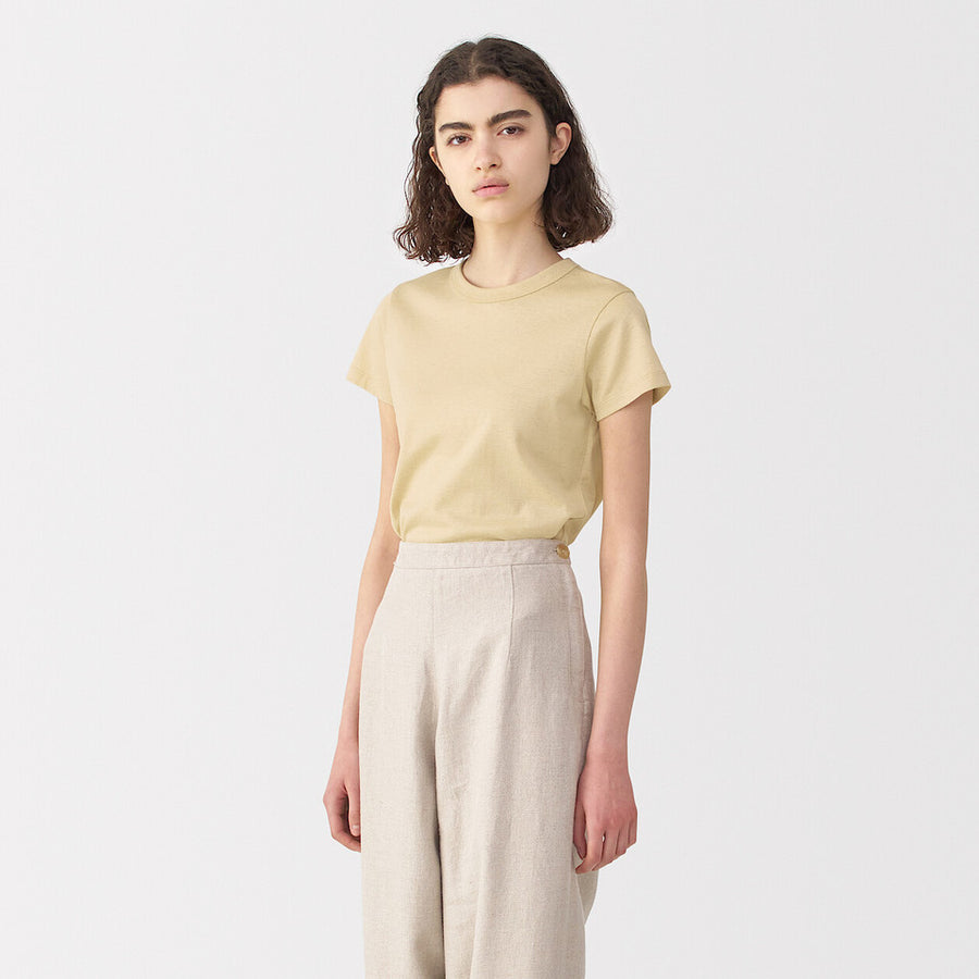 MUJI Labo Linen Blend Short Sleeve T-Shirt