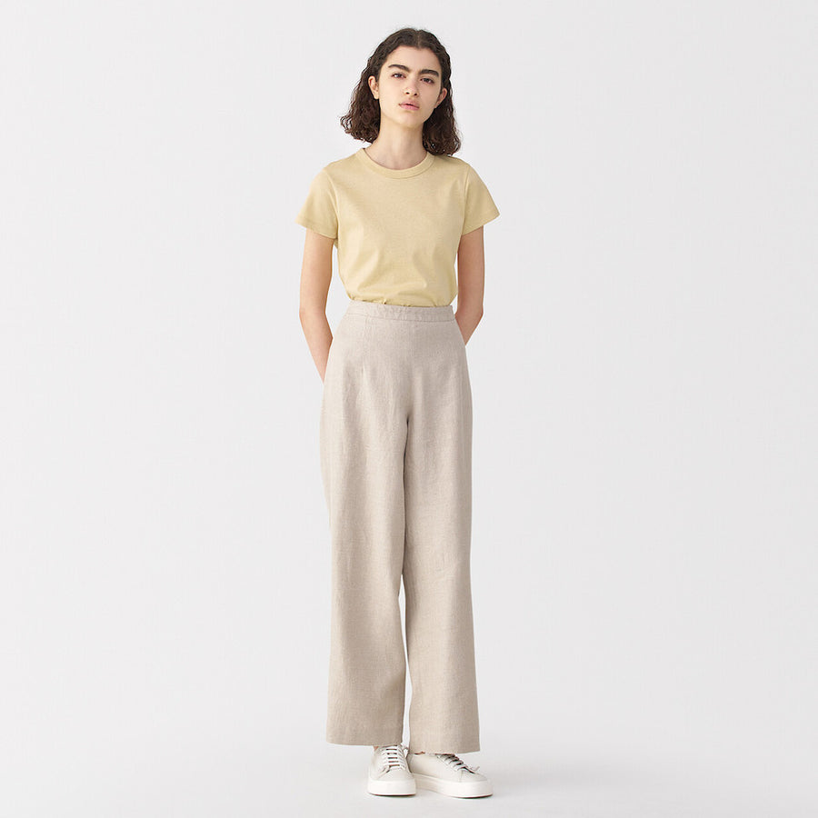 MUJI Labo Linen Blend Short Sleeve T-Shirt