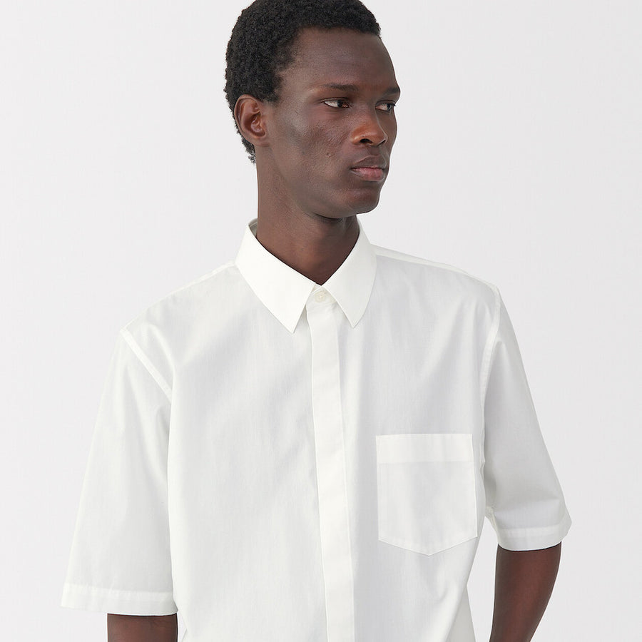 MUJI Labo Cotton Poplin Short Sleeve Shirt
