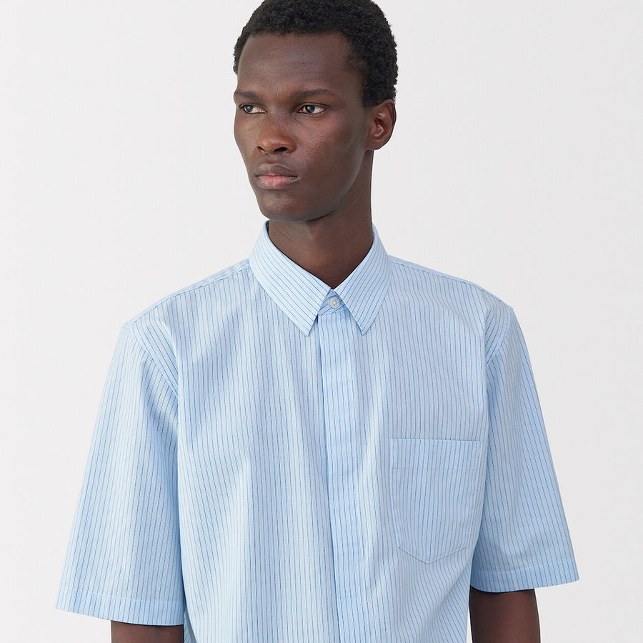 MUJI Labo Cotton Poplin Short Sleeve Shirt