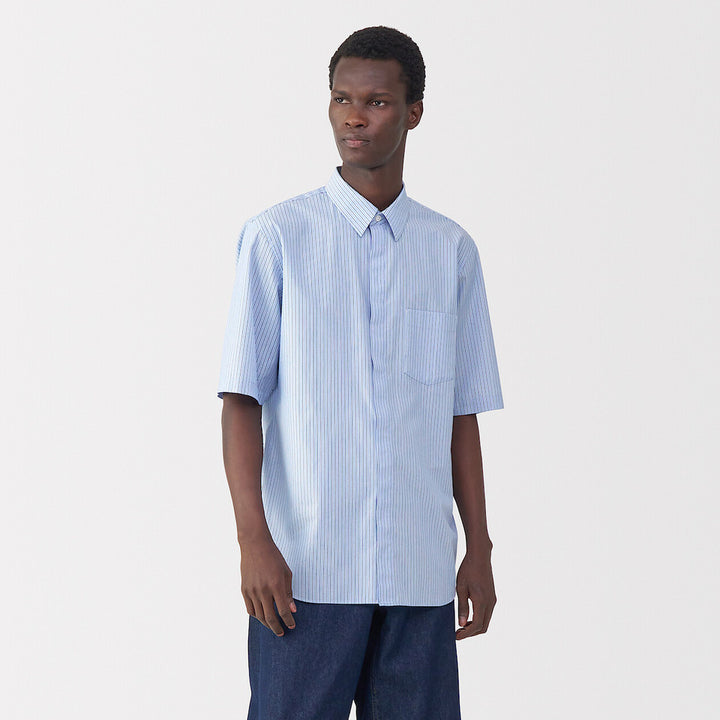 MUJI Labo Cotton Poplin Short Sleeve Shirt