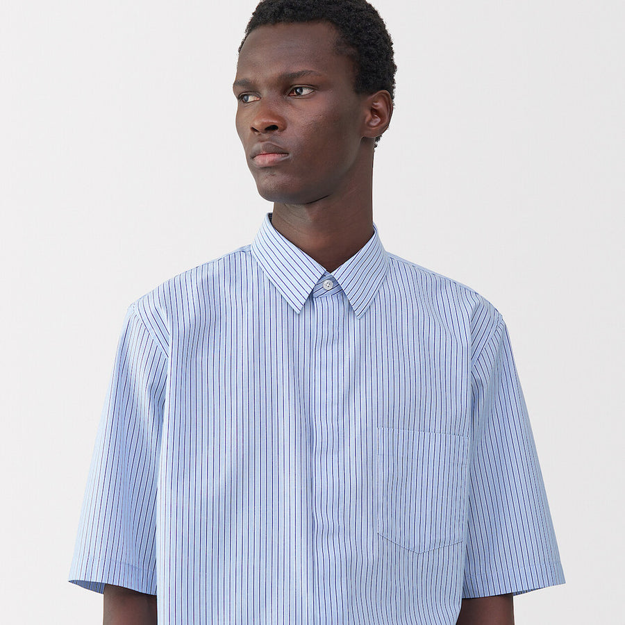MUJI Labo Cotton Poplin Short Sleeve Shirt