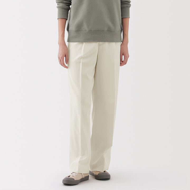 W's Water repellent Darted straight pants Off WhiteXS